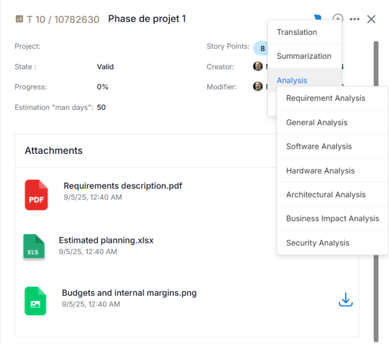 Elix - Requirement Analysis with AI agent