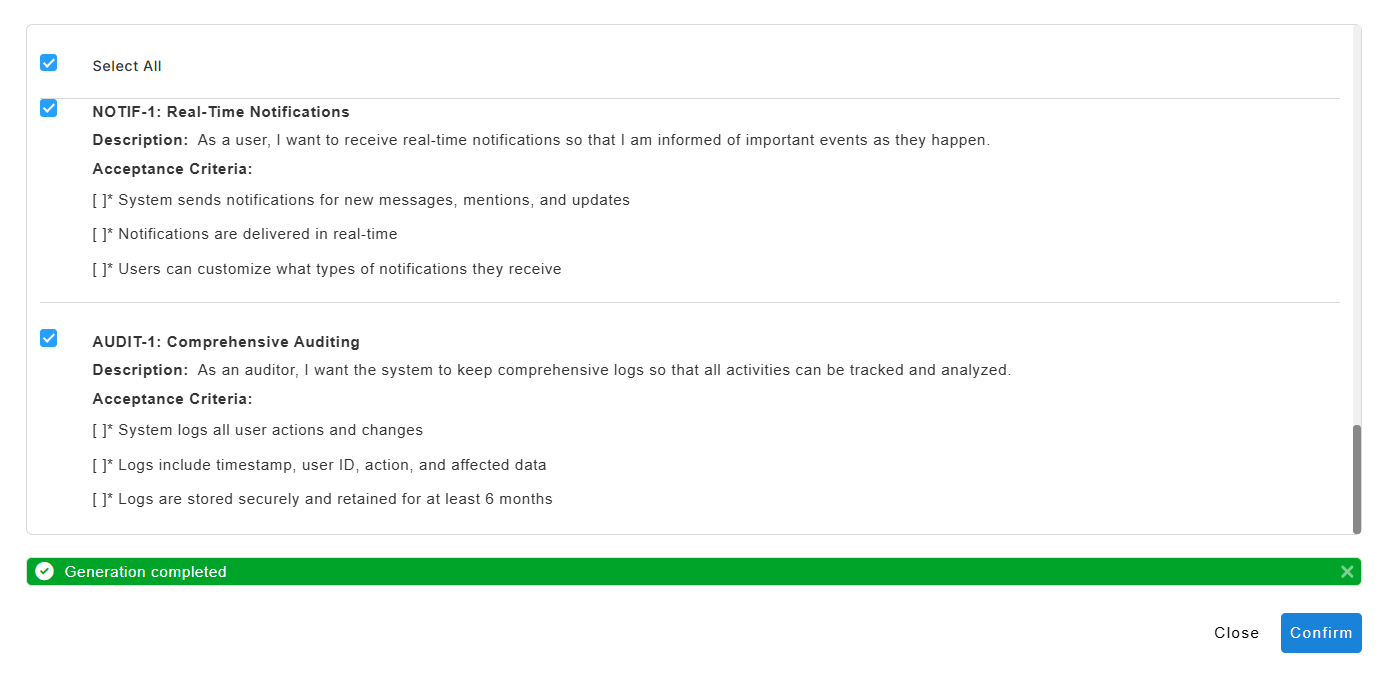 Elix - Writing User stories with AI Agent