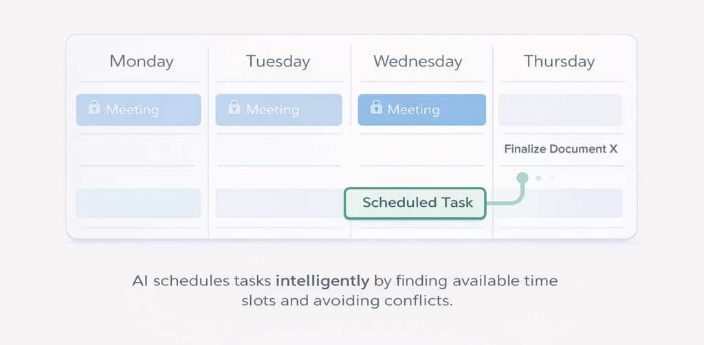 AI intelligent task scheduling