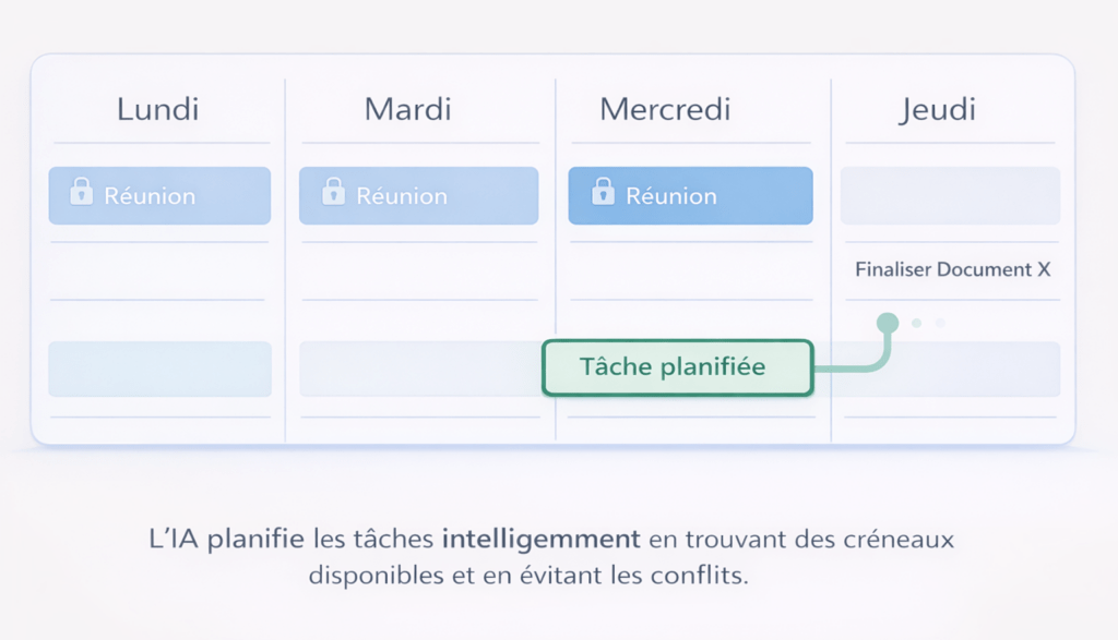 Planification intelligente tâches IA