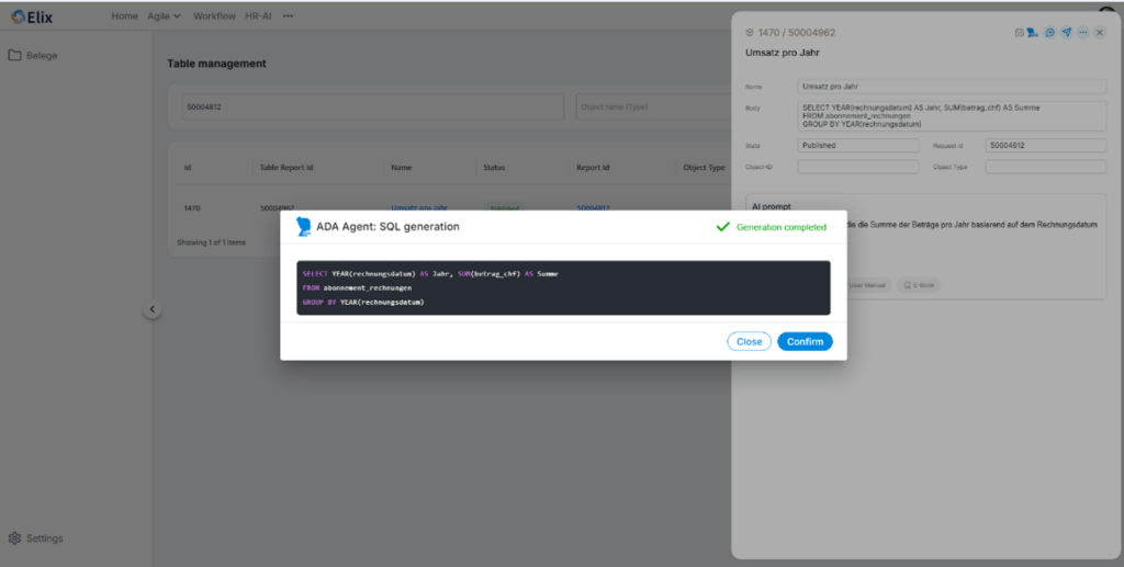 Elix - AI powered graph generation