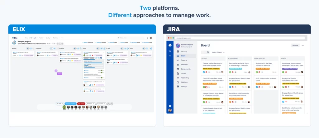 Elix vs Jira